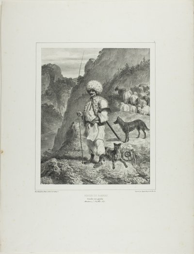 Bannat Shepherd, lewy brzeg Dunaju autorstwa Denis Auguste Marie Raffet
