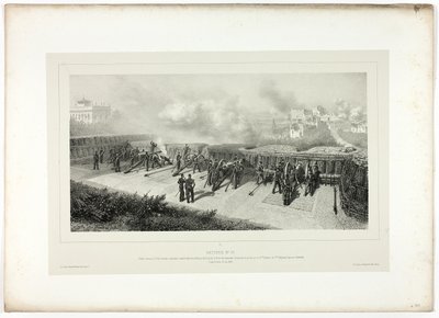 Bateria nr 10, z Souvenirs of Italy: Rome Expedition autorstwa Denis Auguste Marie Raffet