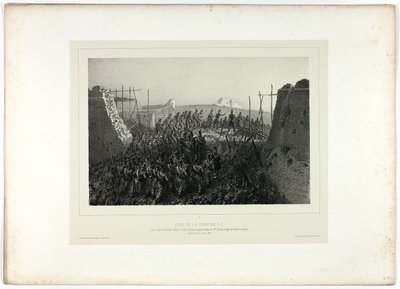 Zdobycie Courtine 6-7, z Souvenirs of Italy: Rome Expedition autorstwa Denis Auguste Marie Raffet