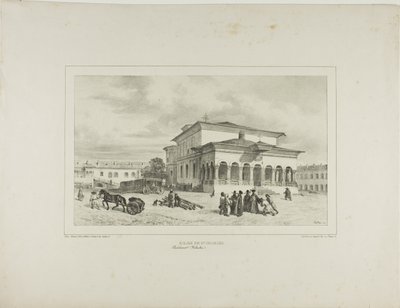 Cerkiew św. Jerzego, Bukareszt, Wołoszczyzna, 13 lipca 1837 r. autorstwa Denis Auguste Marie Raffet