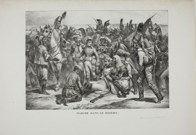 Pustynny Marsz autorstwa Denis Auguste Marie Raffet