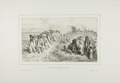 Węgierskie dzieci idące do szkoły autorstwa Denis Auguste Marie Raffet