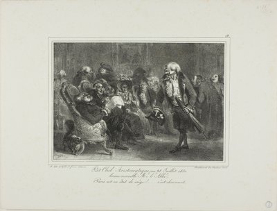 Klub Małej Arystokracji, 28 lipca 1830 r. autorstwa Denis Auguste Marie Raffet