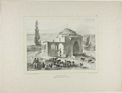 Grobowiec Mariah, Bachtcheh-Seraï, Krym, 21 sierpnia 1837 r. autorstwa Denis Auguste Marie Raffet
