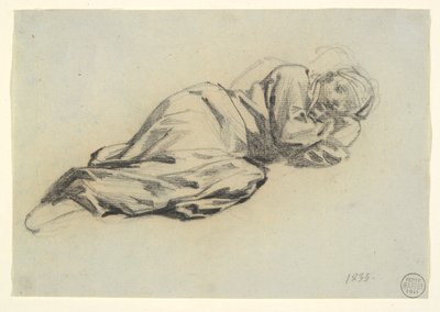 Leżąca figura autorstwa Denis Auguste Marie Raffet