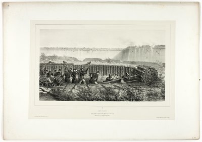Sapping w pełnym rozkwicie, z Souvenirs of Italy: Expedition from Rome autorstwa Denis Auguste Marie Raffet