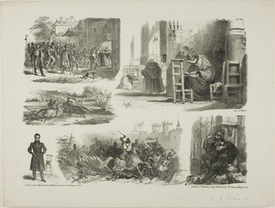 Arkusz szkiców autorstwa Denis Auguste Marie Raffet