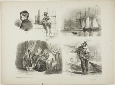 Arkusz szkiców autorstwa Denis Auguste Marie Raffet