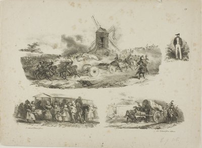 Arkusz szkiców autorstwa Denis Auguste Marie Raffet