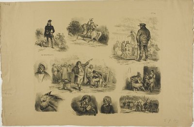 Arkusz szkiców autorstwa Denis Auguste Marie Raffet