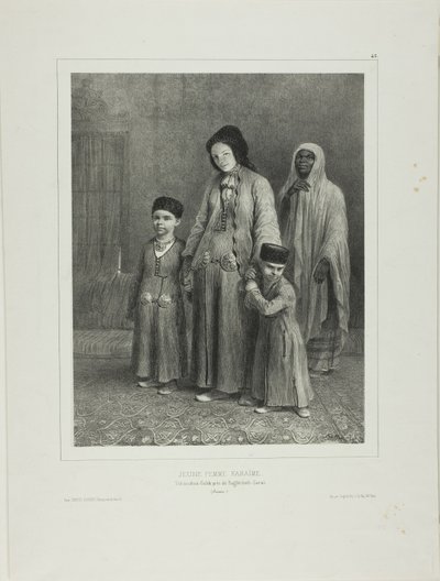 Młoda Karaimka, Tchioufout-Galech w pobliżu Baghtcheh-Saraï, Krym autorstwa Denis Auguste Marie Raffet