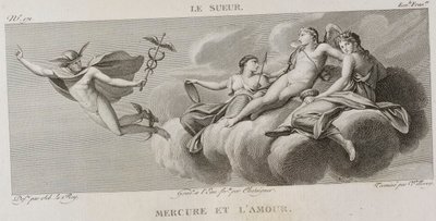 Denis-Sébastien Leroy, Antoine-Claude-François Villerey i Chataigner - Merkury i miłość, według Eustache Le Sueur - 1802-1815 autorstwa Denis Sebastien Leroy