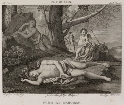 Denis-Sébastien Leroy, Chataigner i Dambrun - Echo i Narcyz, według Nicolasa Poussina - 1802-1815 autorstwa Denis Sebastien Leroy