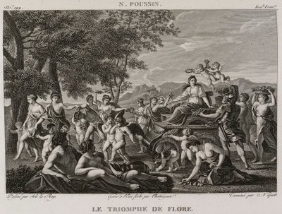 Denis-Sébastien Leroy, Chataigner i Niquet - Triumf Flory, według Nicolasa Poussina - 1802-1815 autorstwa Denis Sebastien Leroy