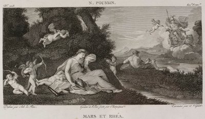 Denis-Sébastien Leroy, Chataigner i Niquet - Mars i Rhea, według Nicolasa Poussina - 1802-1815 autorstwa Denis Sebastien Leroy
