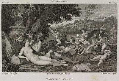 Denis-Sébastien Leroy, Chataigner i Niquet - Mars i Wenus, według Nicolasa Poussina - 1802-1815 autorstwa Denis Sebastien Leroy
