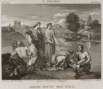 Denis-Sébastien Leroy, Chataigner i Niquet - Mojżesz ocalony z wód, według Nicolasa Poussina - 1802-1815 autorstwa Denis Sebastien Leroy