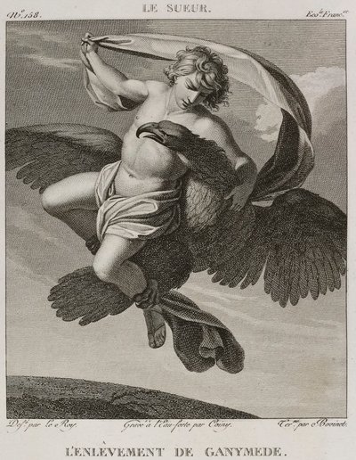 Denis-Sébastien Leroy, Coiny i Bovinet - Uprowadzenie Ganimedesa, według Eustache Le Sueur - 1802-1815 autorstwa Denis Sebastien Leroy