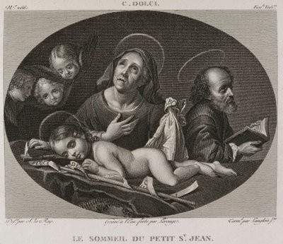 Denis-Sébastien Leroy, Lerouge et Langlois jeune - Sen małego świętego Jana, według Carlo Dolci - 1802-1815 autorstwa Denis Sebastien Leroy