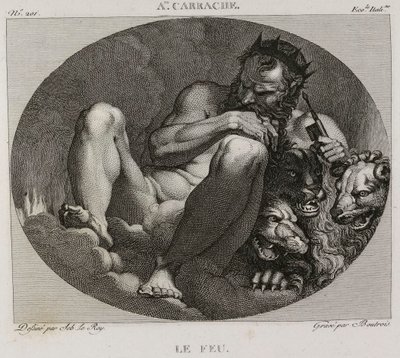 Denis-Sébastien Leroy et Boutrois - Ogień, według Annibale Carrache - 1802-1815 autorstwa Denis Sebastien Leroy