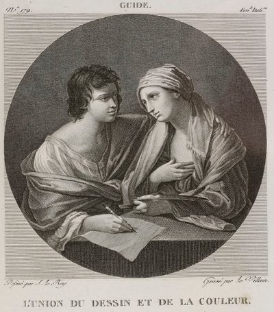 Denis-Sébastien Leroy i Le Villain - Związek rysunku i koloru, według Guido Reni - 1802-1815 autorstwa Denis Sebastien Leroy