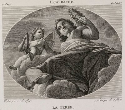 Denis-Sébastien Leroy et Le Villain - Ziemia, według Ludovica Carracciego - 1802-1815 autorstwa Denis Sebastien Leroy