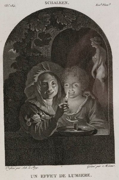 Denis-Sébastien Leroy et Mécou - Efekt światła, według Schalkena - 1802-1815 autorstwa Denis Sebastien Leroy