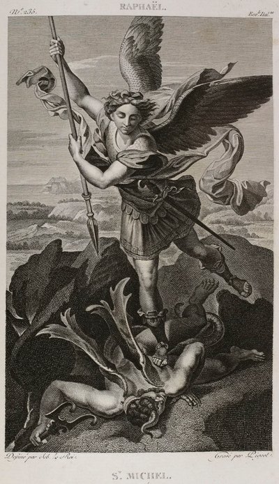 Denis-Sébastien Leroy et Pigeot - Saint Michel, według Rafaela - 1802-1815 autorstwa Denis Sebastien Leroy