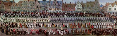 Ommegang w Brukseli 31 maja 1615: Procesja Notre Dame de Sablon autorstwa Denys van Alsloot