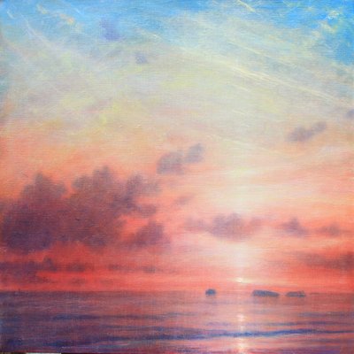 Świt na Exuma autorstwa Derek Hare