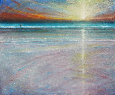 Quietude da noite, 2020 (óleo sobre tela) polonês autorstwa Derek Hare