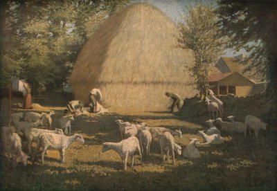„Strzyżenie owiec”, 1901, c1930. autorstwa Dermod O