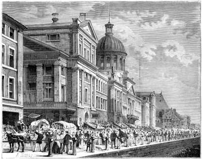 Bonsecours, Montreal, Kanada, XIX wiek. autorstwa Deroy