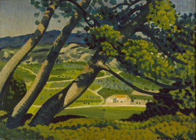 Drzewa, Prowansja, 1912 autorstwa Derwent Lees