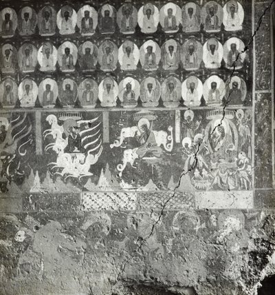 Tysiąc buddów i nidana Lady Sumati, jaskinia 275, północna ściana, jaskinie Dunhuang, Chiny, zdjęcie 1275/1 (86) autorstwa Desmond Parsons