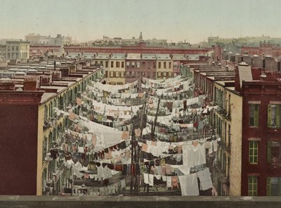 Poniedziałkowe pranie, Nowy Jork, ok. 1900 autorstwa Detroit Photographic Co.