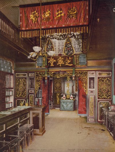 Chińska apteka, Los Angeles, Kalifornia, 1899 autorstwa Detroit Photographic Co.