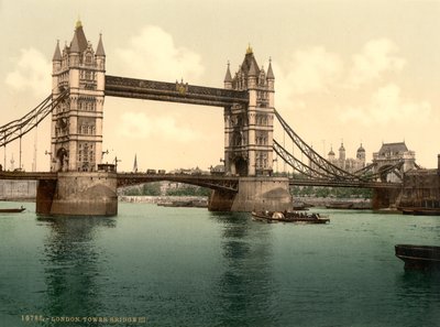Tower Bridge, Londyn autorstwa Detroit Photographic Co.