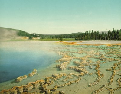 Szafirowy Basen, Park Narodowy Yellowstone, ok. 1902 (fotochrom) autorstwa Detroit Photographic Co.