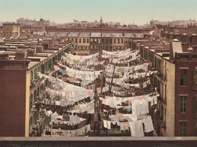 A Monday Washing, Nowy Jork, opublikowane w 1900 r. autorstwa Detroit Photographic Company