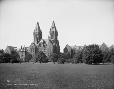 Buffalo State Hospital, Buffalo, Nowy Jork, ok. 1900-10 autorstwa Detroit Publishing Co.
