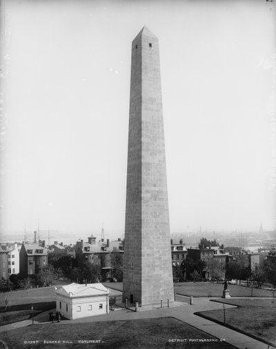 Pomnik Bunker Hill, Charlestown, Massachusetts, ok. 1890-99 autorstwa Detroit Publishing Co.