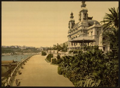 Kasyno, Monte Carlo, Monako, Riwiera autorstwa Detroit Publishing Co.