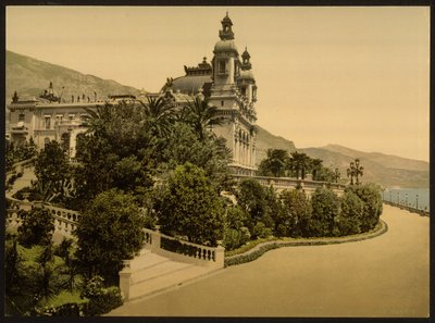 Wejście do kasyna, Monte Carlo, Riviera, Monako autorstwa Detroit Publishing Co.