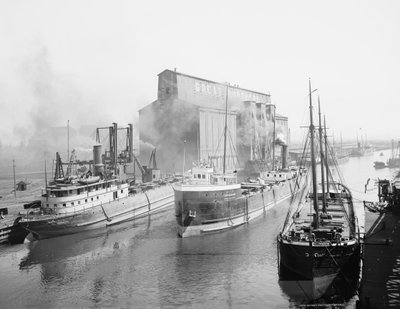 Wielka Winda Północna i wysyłka, Buffalo, Nowy Jork autorstwa Detroit Publishing Co.