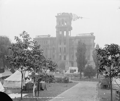 Hall of Justice, Portsmouth Square, San Francisco autorstwa Detroit Publishing Co.