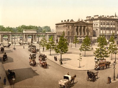 Hyde Park Corner, Londyn, ok. 1890-1900 autorstwa Detroit Publishing Co.