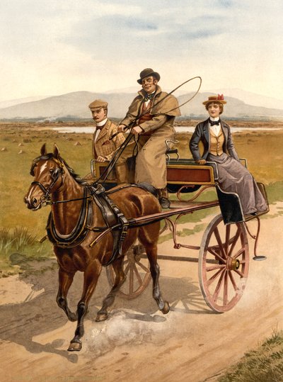 Irlandzki samochód jauntujący, ok. 1890 r autorstwa Detroit Publishing Co.