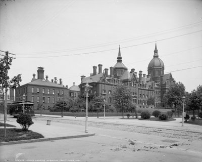 Szpital Johnsa Hopkinsa, Baltimore, MD, c.1903 autorstwa Detroit Publishing Co.