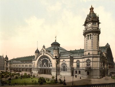 Dworzec kolejowy, Kolonia, Niemcy, ok.1900 autorstwa Detroit Publishing Co.